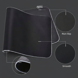 Mouse Pad Gamer RGB XL 90x40 – Iluminación LED + Superficie Speed