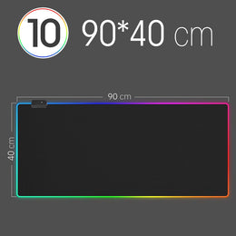 Mouse Pad Gamer RGB XL 90x40 – Iluminación LED + Superficie Speed